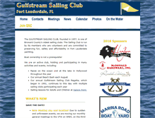 Tablet Screenshot of gulfstreamsailingclub.org